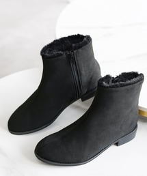 the Oasis（ジオアシス）の「晴雨兼用 フェイクファー ショートブーツ（ブーツ）」