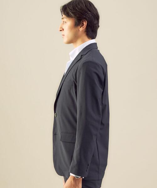 WORK TRIP OUTFITS GREEN LABEL RELAXING（ワークトリップアウトフィッツグリーンレーベル リラクシング）の「WTO ストレッチタフタ パッカブル ジャケット -ウォッシャブル-（テーラードジャケット・メンズ・ネイビー/ベージュ・XL/50/L/48/M/46/S/44）」の6枚目の写真