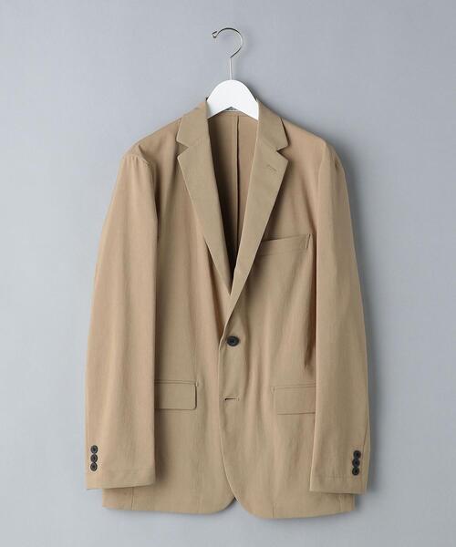 WORK TRIP OUTFITS GREEN LABEL RELAXING（ワークトリップアウトフィッツグリーンレーベル リラクシング）の「WTO ストレッチタフタ パッカブル ジャケット -ウォッシャブル-（テーラードジャケット・メンズ・ネイビー/ベージュ・XL/50/L/48/M/46/S/44）」の16枚目の写真
