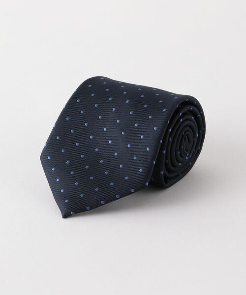 WORK TRIP OUTFITS GREEN LABEL RELAXING（ワークトリップアウトフィッツグリーンレーベル リラクシング）の「WTO ポリエステル ドット ネクタイ -ウォッシャブル-（ネクタイ・メンズ・ロイヤルブルー/ネイビー/ワインレッド・FREE）」の2枚目の写真