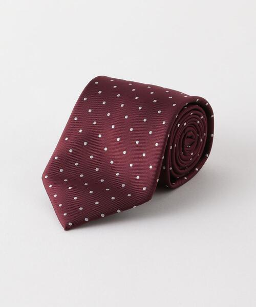 WORK TRIP OUTFITS GREEN LABEL RELAXING（ワークトリップアウトフィッツグリーンレーベル リラクシング）の「WTO ポリエステル ドット ネクタイ -ウォッシャブル-（ネクタイ・メンズ・ロイヤルブルー/ネイビー/ワインレッド・FREE）」の3枚目の写真
