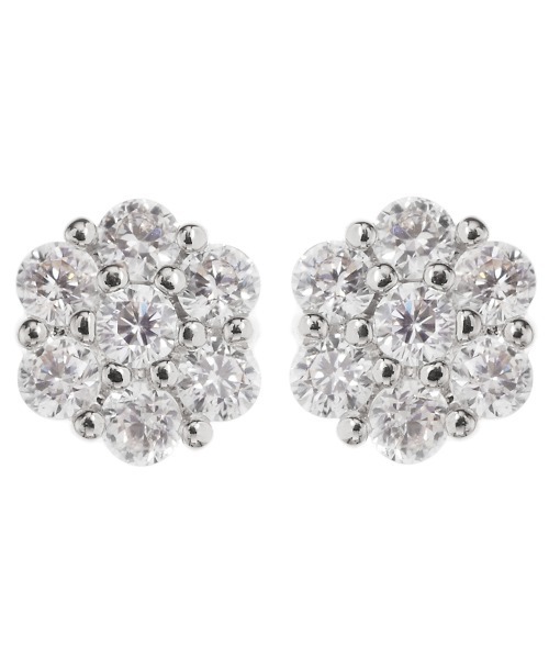 ピアス レディース お花 ポチっとかわいい ミニフラワー 金属アレルギー対応 キュービックジルコニア 小さい ピアス 両耳用 Karlas カルラス のファッション通販 Zozotown