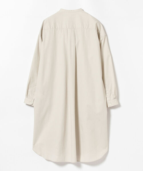 Ray BEAMS（レイビームス）の「GYMPHLEX / バンドカラー シャツワンピース（シャツワンピース・レディース・ベージュ/ライトブラウン・12/14）」の7枚目の写真