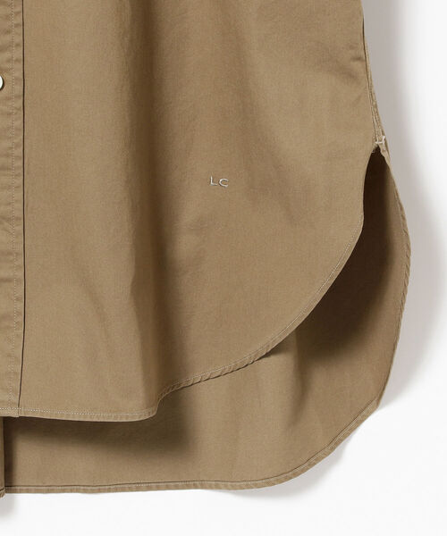 Ray BEAMS（レイビームス）の「GYMPHLEX / バンドカラー シャツワンピース（シャツワンピース・レディース・ベージュ/ライトブラウン・12/14）」の13枚目の写真