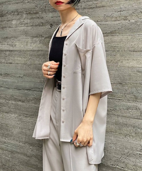 PAGEBOY（ページボーイ）の「クリアルーズセットアップシャツ
