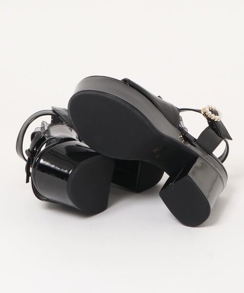 Ank Rouge（アンクルージュ）の「パールバックルフリルサンダル（サンダル・レディース・ブラック/ブラウン・M/L）」の11枚目の写真