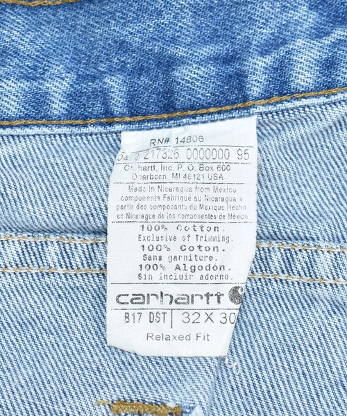 Carhartt（カーハート）の「【ヴィンテージ古着】Carhartt/カーハート デニムパンツ（デニムパンツ・メンズ・ブルー・32）」の6枚目の写真