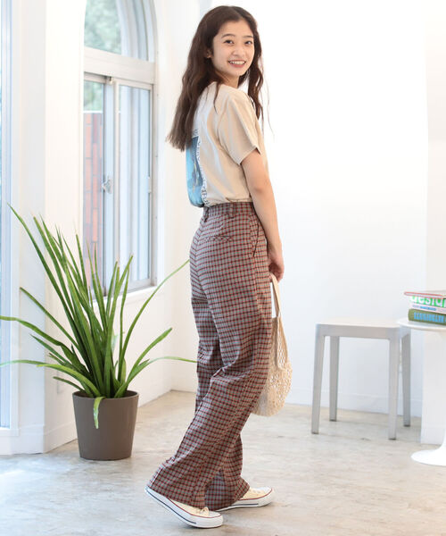 BeAMS DOT(ビームスドット)の「【WEB限定】BeAMS DOT / チェック柄 スラックスパンツ(スラックス・レディース・ブラウン/オレンジ・SMALL/MEDIUM)」の14枚目の写真