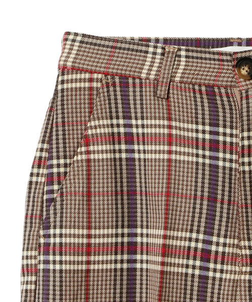 BeAMS DOT(ビームスドット)の「【WEB限定】BeAMS DOT / チェック柄 スラックスパンツ(スラックス・レディース・ブラウン/オレンジ・SMALL/MEDIUM)」の8枚目の写真