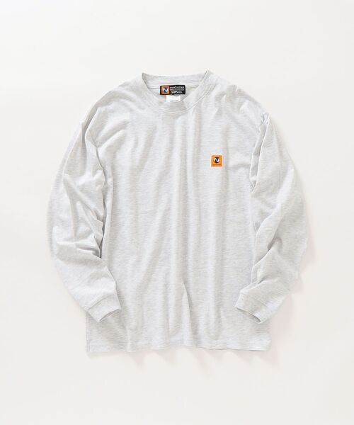 newhattan（ニューハッタン）の「【SHIPS any別注】newhattan: ロングスリーブ Tシャツ  グレー◇（Tシャツ/カットソー・メンズ・ライトグレー・MEDIUM/LARGE/X-LARGE）」の17枚目の写真