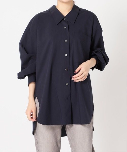 IENA(イエナ)の「C/P ギャザーシャツ◆(シャツ/ブラウス・レディース・ホワイト/ネイビー/ピンク・38/36)」の13枚目の写真