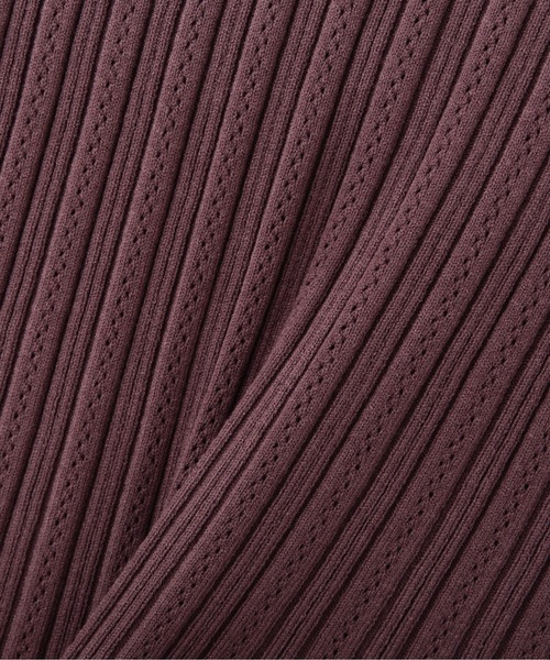 PROPORTION BODY DRESSING(プロポーションボディドレッシング)の「アイレットリブマトンスリーブニット / 1211270903(ニット/セーター・レディース・オフホワイト/ピンク系その他2/パープル・FREE)」の11枚目の写真