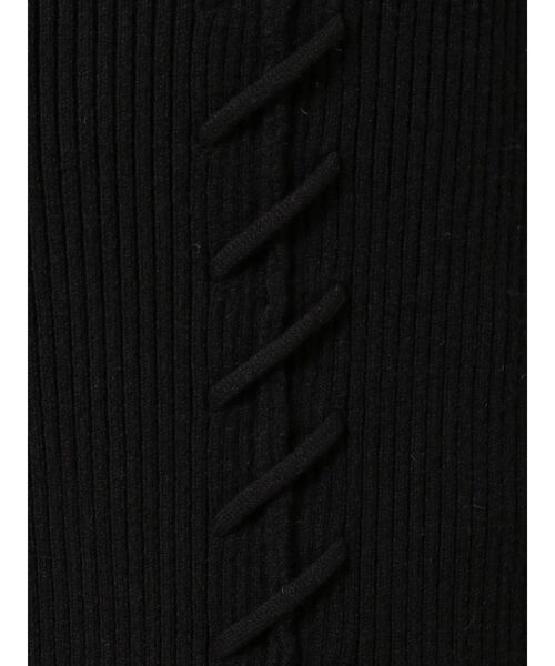 MERCURYDUO(マーキュリーデュオ)の「レースアップロングニットワンピース(ワンピース・レディース・ブラック/ブルー/ブラウン・FREE)」の12枚目の写真