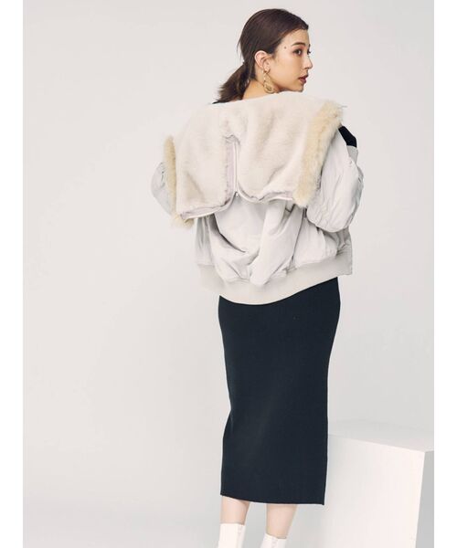 MERCURYDUO(マーキュリーデュオ)の「レースアップロングニットワンピース(ワンピース・レディース・ブラック/ブルー/ブラウン・FREE)」の20枚目の写真