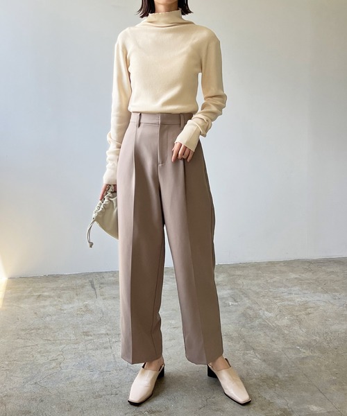 LIAN（リアン）の「12Gルーズタートルニット（ニット/セーター・レディース・ブラウン/ベージュ/ブラック/アイボリー/グリーン/ブルー/ピンク/オレンジ/キャメル/グレー/レッド/その他・FREE）」の17枚目の写真