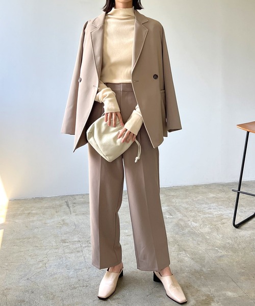 LIAN（リアン）の「12Gルーズタートルニット（ニット/セーター・レディース・ブラウン/ベージュ/ブラック/アイボリー/グリーン/ブルー/ピンク/オレンジ/キャメル/グレー/レッド/その他・FREE）」の21枚目の写真