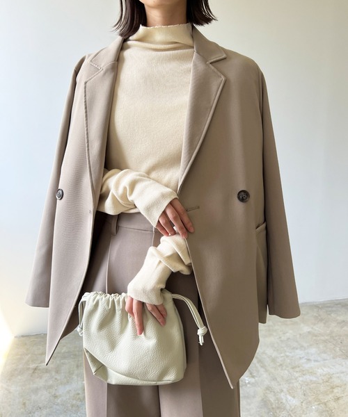 LIAN（リアン）の「12Gルーズタートルニット（ニット/セーター・レディース・ブラウン/ベージュ/ブラック/アイボリー/グリーン/ブルー/ピンク/オレンジ/キャメル/グレー/レッド/その他・FREE）」の22枚目の写真