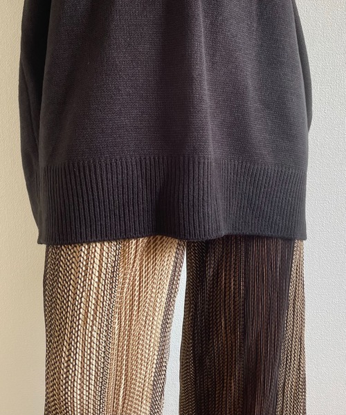 wee9s(ウィークス)の「over size HOSOMIE vest / オーバーサイズ細見えニットベスト(ベスト・レディース・マスタード/アイボリー/ブラック・FREE)」の16枚目の写真