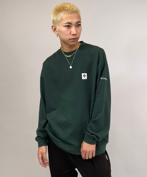 Columbia(コロンビア)の「【展開店舗限定アイテム】columbia/コロンビア ルーズシルエット ワンポイントスウェット PM0392(スウェット・メンズ・ブラック/ブラウン/グレー/ブルー/グリーン・S/M/L/XL)」の4枚目の写真