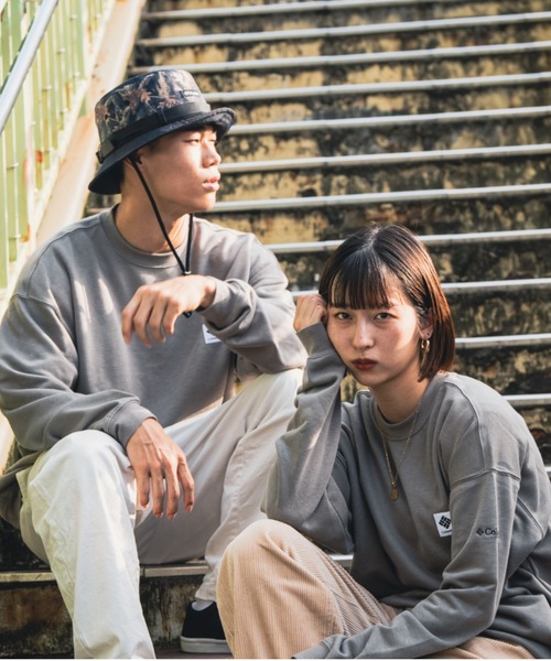 Columbia(コロンビア)の「【展開店舗限定アイテム】columbia/コロンビア ルーズシルエット ワンポイントスウェット PM0392(スウェット・メンズ・ブラック/ブラウン/グレー/ブルー/グリーン・S/M/L/XL)」の11枚目の写真