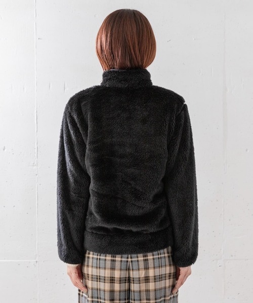 Champion(チャンピオン)の「『別注』『消臭/抗菌/防臭』Champion シェルパフリーススタンドジャケット(その他アウター・レディース・ネイビー/ベージュ/ブラウン/ブラック・MEDIUM/SMALL)」の11枚目の写真