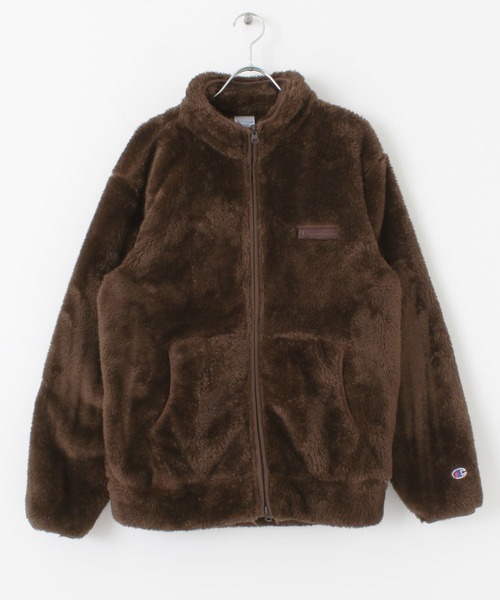 Champion(チャンピオン)の「『別注』『消臭/抗菌/防臭』Champion シェルパフリーススタンドジャケット(その他アウター・レディース・ネイビー/ベージュ/ブラウン/ブラック・MEDIUM/SMALL)」の15枚目の写真