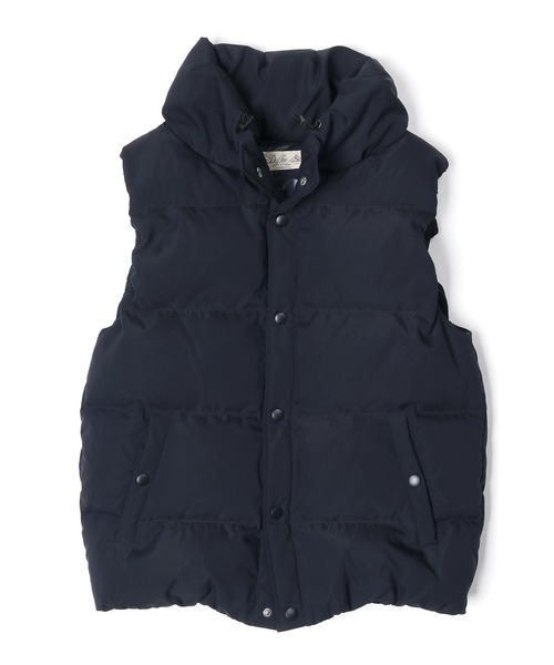 The DUFFER of ST.GEORGE(ザダファーオブセントジョージ)の「VOLUME NECK DOWN VEST:ボリュームネック ダウンベスト ライトアウター(ダウンベスト・メンズ・ネイビー/ダークグリーン/ブラック・SMALL/MEDIUM/LARGE/X-LARGE)」の5枚目の写真