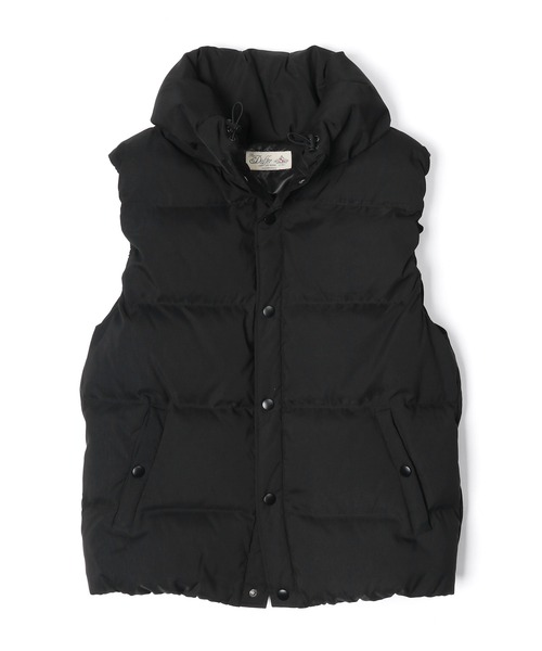 The DUFFER of ST.GEORGE(ザダファーオブセントジョージ)の「VOLUME NECK DOWN VEST:ボリュームネック ダウンベスト ライトアウター(ダウンベスト・メンズ・ネイビー/ダークグリーン/ブラック・SMALL/MEDIUM/LARGE/X-LARGE)」の17枚目の写真