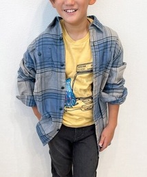 GAP | オーガニックコットン100% フランネルシャツ (キッズ)(シャツ/ブラウス)