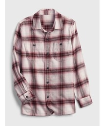 GAP | オーガニックコットン100% フランネルシャツ (キッズ)(シャツ/ブラウス)