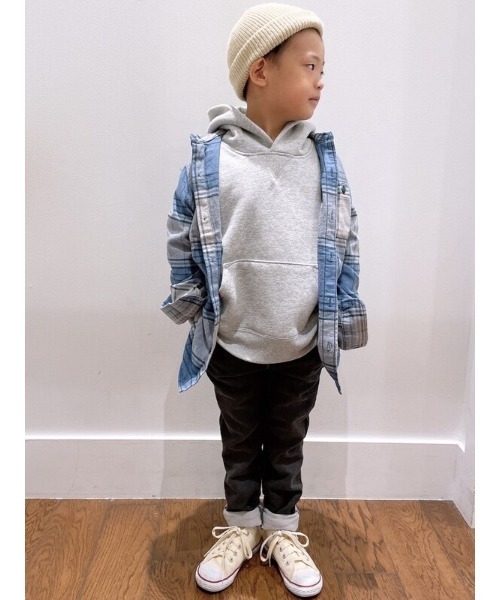 GAP（ギャップ）の「オーガニックコットン100% フランネルシャツ (キッズ)（シャツ/ブラウス・キッズ・エンジ/ダルブルー系/マルーン・XL/M/L/XXL/S/XS）」の10枚目の写真