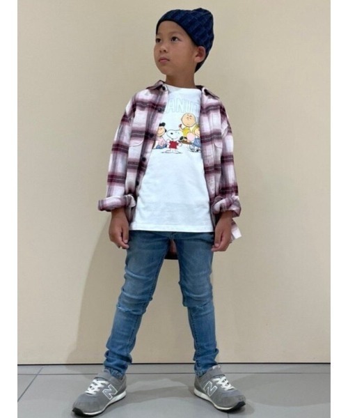 GAP（ギャップ）の「オーガニックコットン100% フランネルシャツ (キッズ)（シャツ/ブラウス・キッズ・エンジ/ダルブルー系/マルーン・XL/M/L/XXL/S/XS）」の16枚目の写真