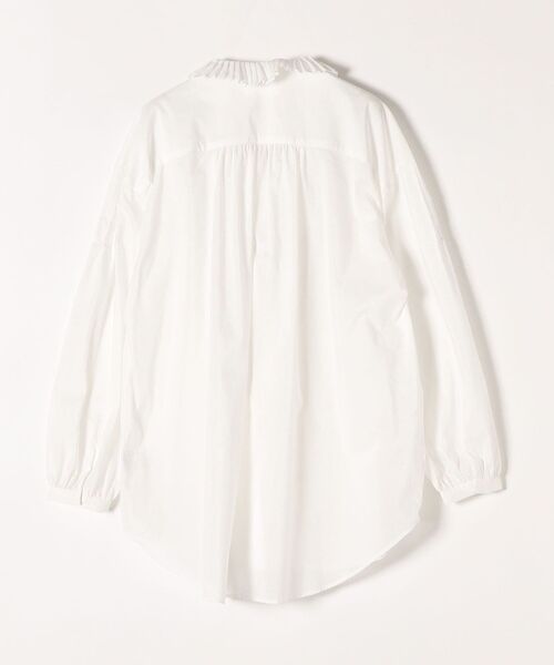 CASA FLINE（カーサフライン）の「CASA FLINE: フリル プリーツ ピンタック ブラウス（シャツ/ブラウス・レディース・ホワイト・ONE SIZE）」の3枚目の写真