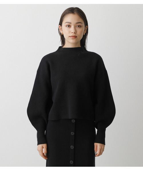 AZUL by moussy(アズールバイマウジー)の「SWEATTER BOTTLE NECK TOPS/スウェッターボトルネックトップス(スウェット・レディース・ブラック/ライトグリーン/ライトベージュ・SMALL/MEDIUM)」の16枚目の写真