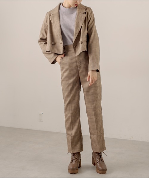 OLIVE des OLIVE（オリーブデオリーブ）の「ショコラスラックスパンツ（スラックス・レディース・ブラウン/ブラック/ブルー/ダークブラウン/ピンクベージュ・SMALL/MEDIUM）」の17枚目の写真