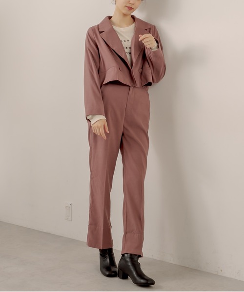 OLIVE des OLIVE（オリーブデオリーブ）の「ショコラスラックスパンツ（スラックス・レディース・ブラウン/ブラック/ブルー/ダークブラウン/ピンクベージュ・SMALL/MEDIUM）」の10枚目の写真