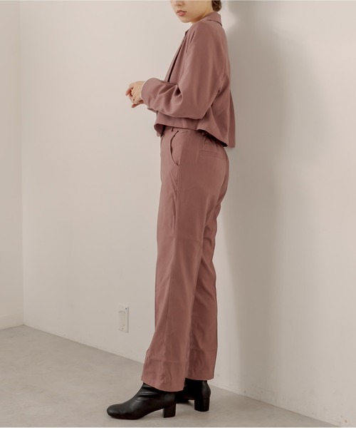 OLIVE des OLIVE（オリーブデオリーブ）の「ショコラスラックスパンツ（スラックス・レディース・ブラウン/ブラック/ブルー/ダークブラウン/ピンクベージュ・SMALL/MEDIUM）」の8枚目の写真