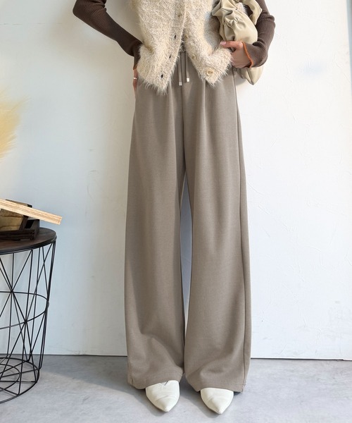 classicalelf(クラシカルエルフ)の「+3度に包まれる。 暖か コットン イージー フレアパンツ(その他パンツ・レディース・ベージュ/ブラック/チャコール・SMALL/MEDIUM/LARGE/X-LARGE)」の18枚目の写真