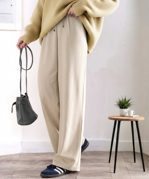 classicalelf(クラシカルエルフ)の「+3度に包まれる。 暖か コットン イージー フレアパンツ(その他パンツ・レディース・ベージュ/ブラック/チャコール・SMALL/MEDIUM/LARGE/X-LARGE)」の22枚目の写真