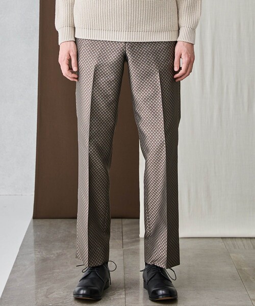 BESPOKE TOKYO(ビスポークトウキョウ)の「【BESPOKE TOKYO】CRAVATE JACQUARD STRAIGHT PANTS(スラックス・メンズ・ブラック/ベージュ/ブラウン・1/2/3)」の17枚目の写真