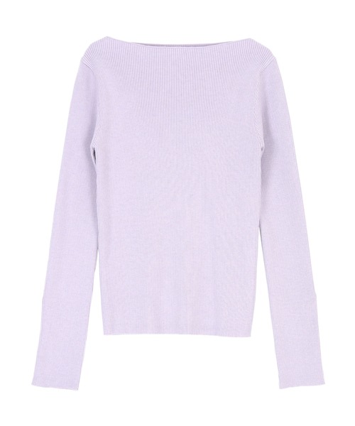 titivate(ティティベイト)の「ボートネックゴールド釦デザインニット(ニット/セーター・レディース・ブラック/ダークブラウン/オフホワイト/グレイッシュベージュ/ホワイト系その他/アイボリー/ホワイト系その他2/グレー系その他/グリーン/ラベンダー/グレー系その他2/レッド・S/M/L)」の11枚目の写真