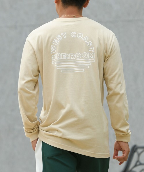 #Re:room(リルーム)の「ウエストコーストプリントロングスリーブ(Tシャツ/カットソー・メンズ・ホワイト/グリーン/ベージュ・L-XL/M-L/S-M)」の3枚目の写真