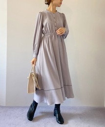 OLIVE des OLIVE | レトロなパイピングが映える！すずらん長袖ワンピース(ワンピース)