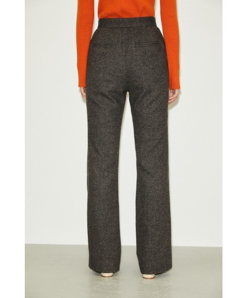 THROW by SLY(スローバイスライ)の「THROW NEP TWEED C/P FLARE PT センタープレスフレア パンツ(スラックス・レディース・ネイビー系/グレー系その他2・0/1)」の5枚目の写真