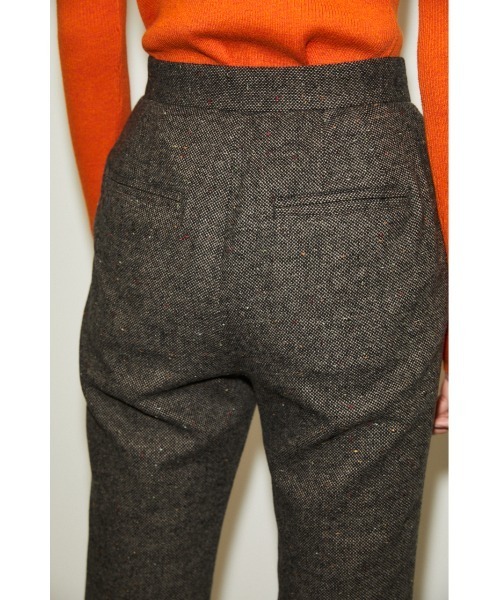 THROW by SLY(スローバイスライ)の「THROW NEP TWEED C/P FLARE PT センタープレスフレア パンツ(スラックス・レディース・ネイビー系/グレー系その他2・0/1)」の8枚目の写真