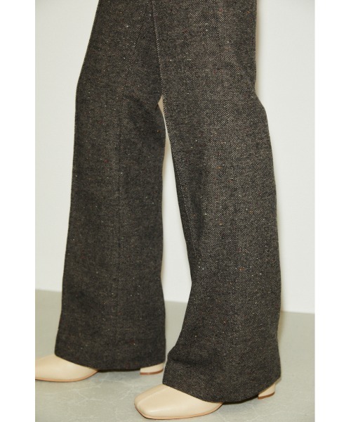 THROW by SLY(スローバイスライ)の「THROW NEP TWEED C/P FLARE PT センタープレスフレア パンツ(スラックス・レディース・ネイビー系/グレー系その他2・0/1)」の9枚目の写真