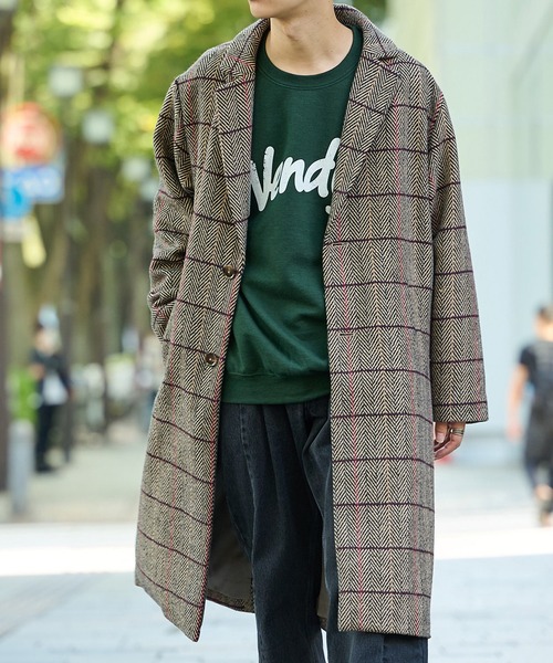 セール オーバーサイズチェスターコート チェスターコート Discoat ディスコート のファッション 超お買い得高