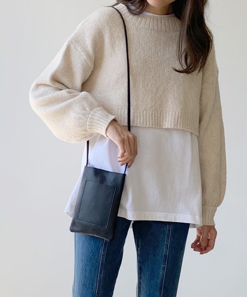 LIAN（リアン）の「【Made in Japan】レザーマルチポシェット（ショルダーバッグ・レディース・ブラック/ブラウン/オフホワイト・FREE）」の11枚目の写真