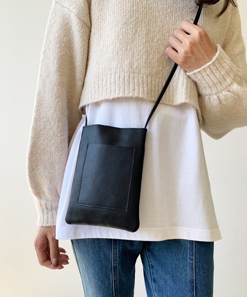 LIAN（リアン）の「【Made in Japan】レザーマルチポシェット（ショルダーバッグ・レディース・ブラック/ブラウン/オフホワイト・FREE）」の14枚目の写真