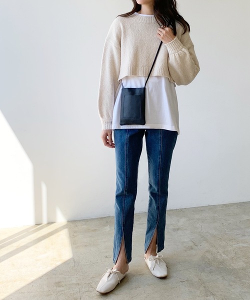 LIAN（リアン）の「【Made in Japan】レザーマルチポシェット（ショルダーバッグ・レディース・ブラック/ブラウン/オフホワイト・FREE）」の18枚目の写真